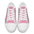 Pink Palaka Quilt Hawaii Low Top Shoes Traditional Hawaii-plaid Pattern - Polynesian Pride
