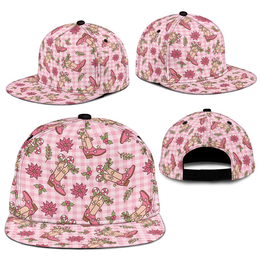 Pink Paniolo Palaka Hawaiian Cowgirl Christmas Snapback Cap - Polynesian Pride
