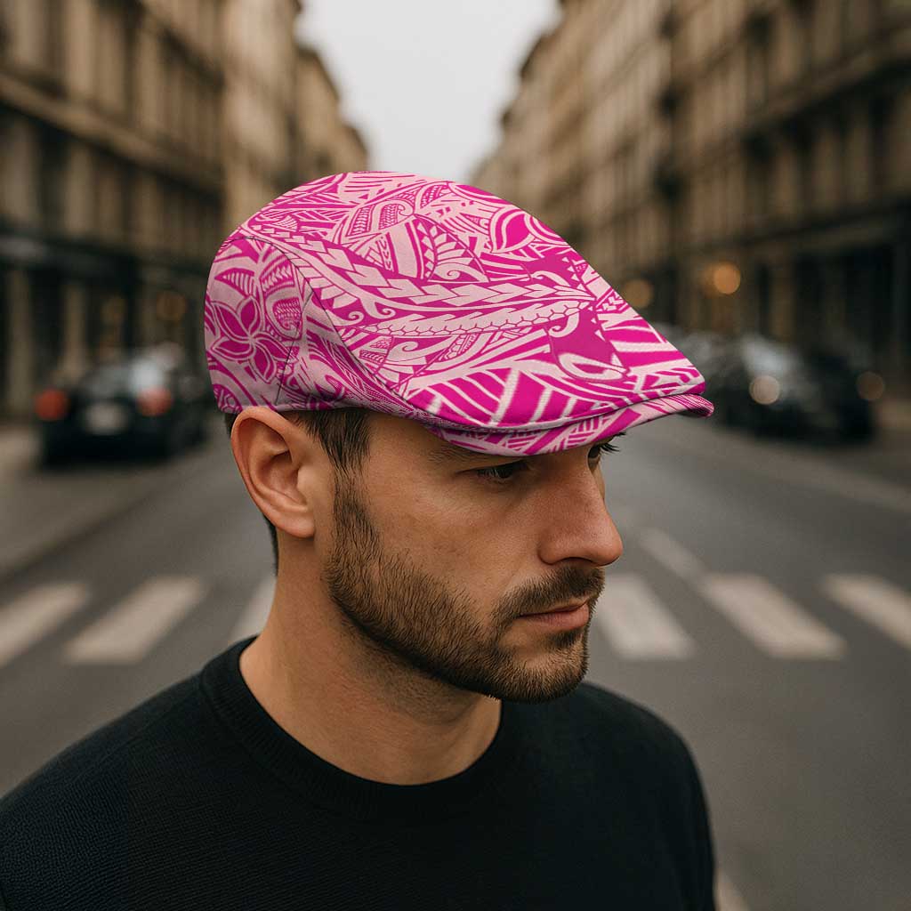 Pink Polynesia Jeff Hat Hawaiian Tribal Hammerhead Shark Tattoo - Polynesian Pride