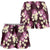 Pink Tropical Hawaii Shorts for Women Seamless Monstera Plumeria Hawaiian Pattern - Polynesian Pride