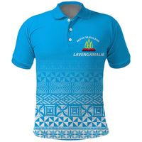 Tonga Lavengamalie College Tongan Pattern Polo Shirt LT12