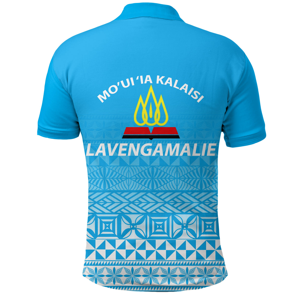 Tonga Lavengamalie College Tongan Pattern Polo Shirt LT12