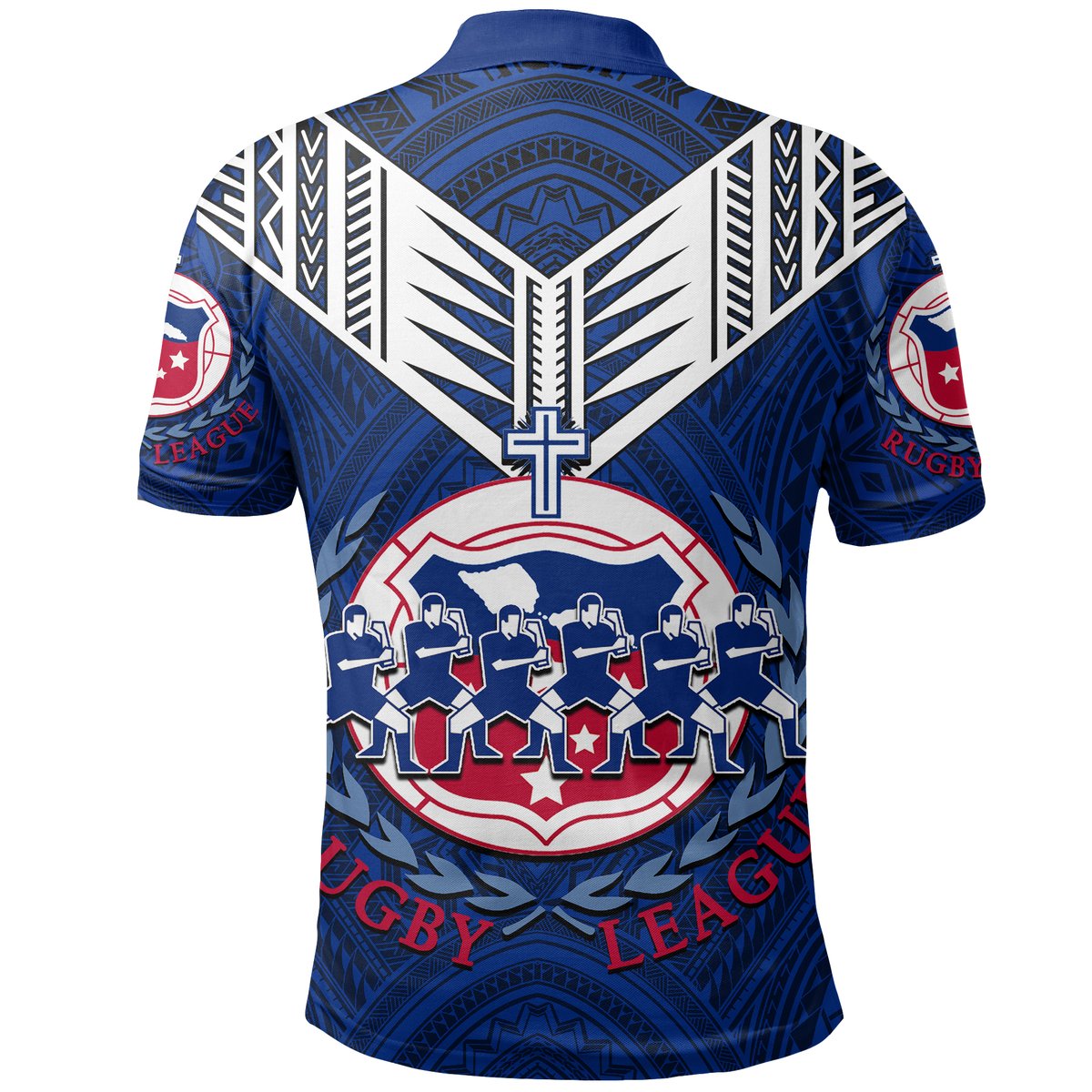 Toa Samoa Rugby Polo Shirt Siva Tau Jersey LT6 - Polynesian Pride