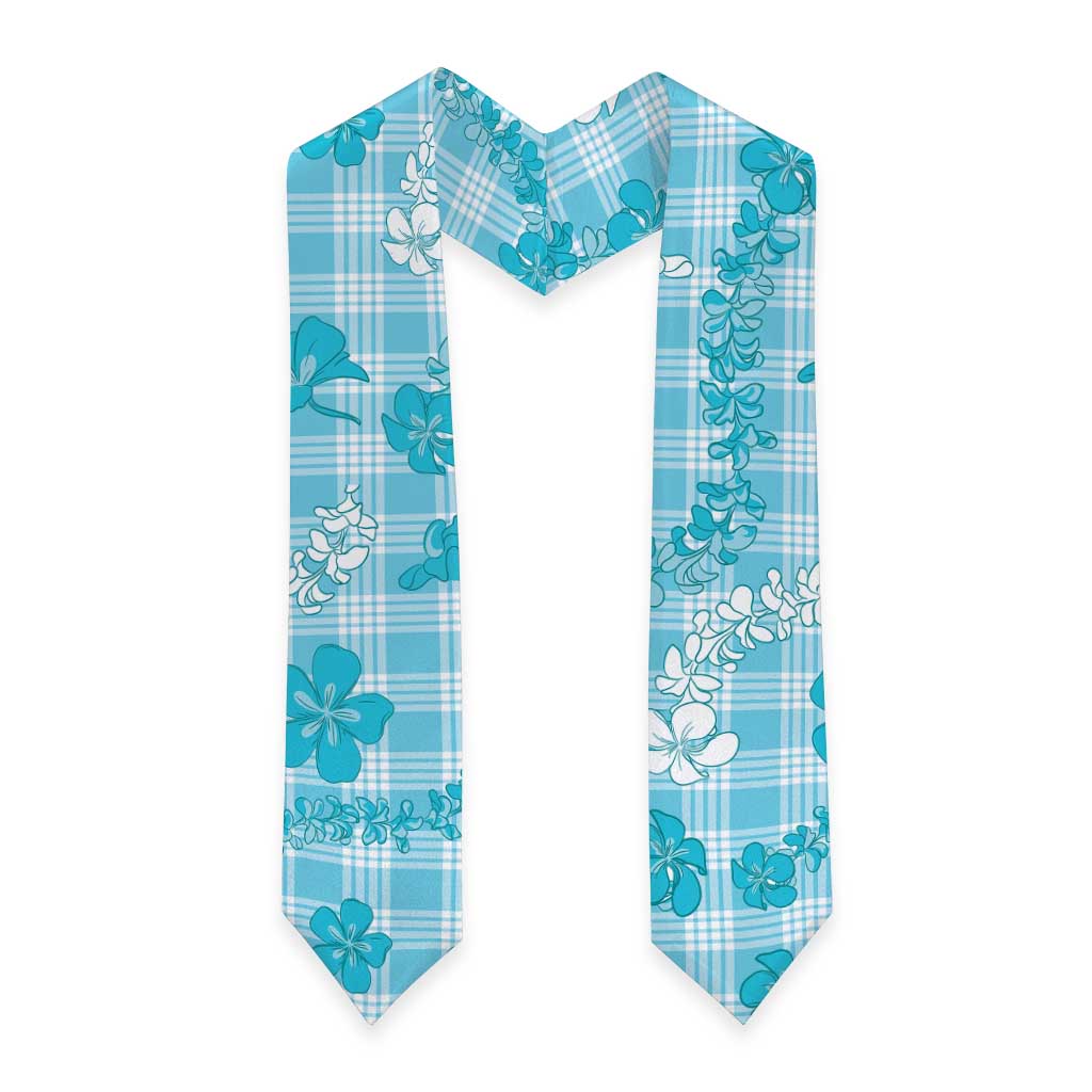 Polu Aloha Hawaii Graduation Stole Plumeria Lei With Palaka Motif LT14 - Polynesian Pride