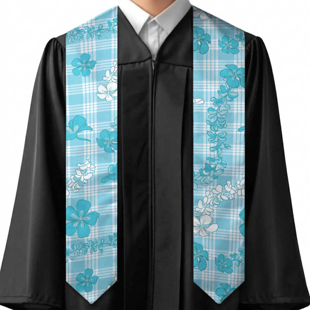 Polu Aloha Hawaii Graduation Stole Plumeria Lei With Palaka Motif LT14 - Polynesian Pride