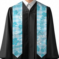 Polu Aloha Hawaii Graduation Stole Plumeria Lei With Palaka Motif LT14 - Polynesian Pride