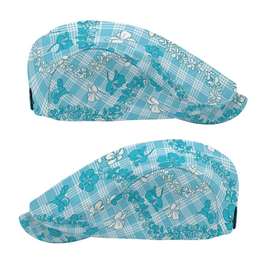 Polu Aloha Hawaii Jeff Hat Plumeria Lei With Palaka Motif - Polynesian Pride