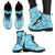 Polu Aloha Hawaii Leather Boots Plumeria Lei With Palaka Motif - Polynesian Pride