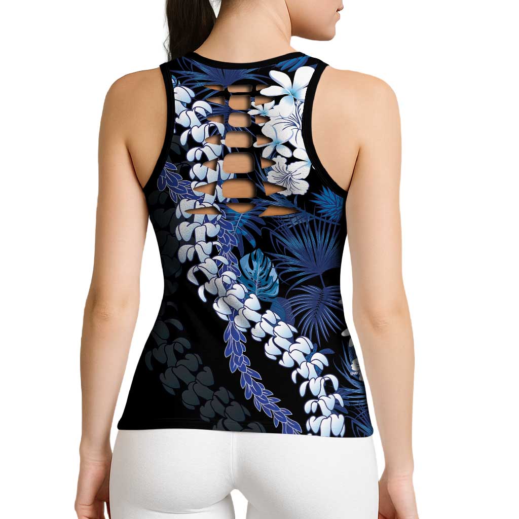 Polu Aloha Hawaii Lei Hollow Tank Top Tropical Flowers Elegant Vibe LT14 - Polynesian Pride