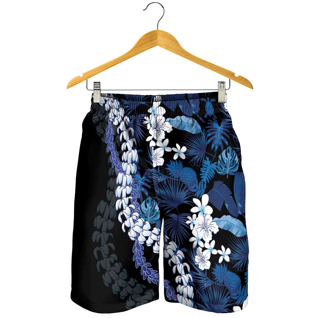 Polu Aloha Hawaii Lei Shorts for Men Tropical Flowers Elegant Vibe LT14 - Polynesian Pride