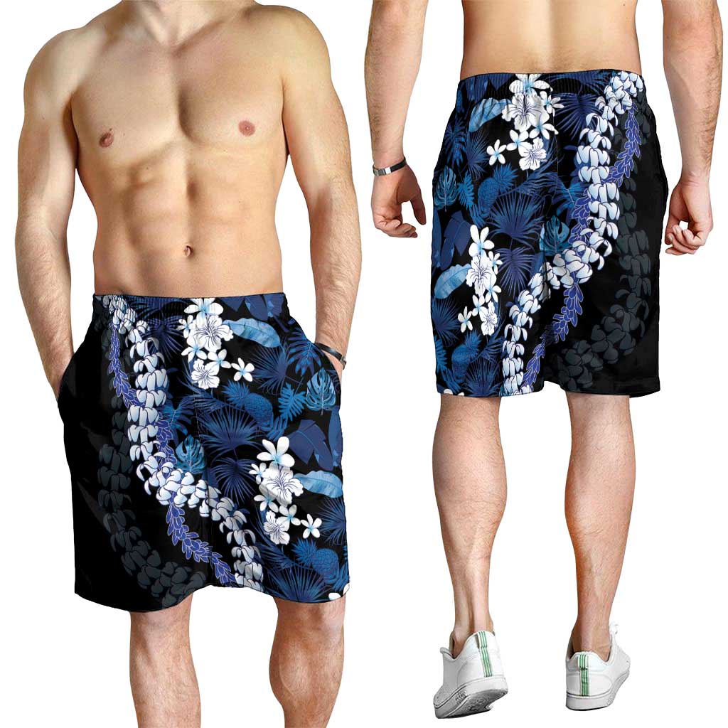 Polu Aloha Hawaii Lei Shorts for Men Tropical Flowers Elegant Vibe LT14 - Polynesian Pride
