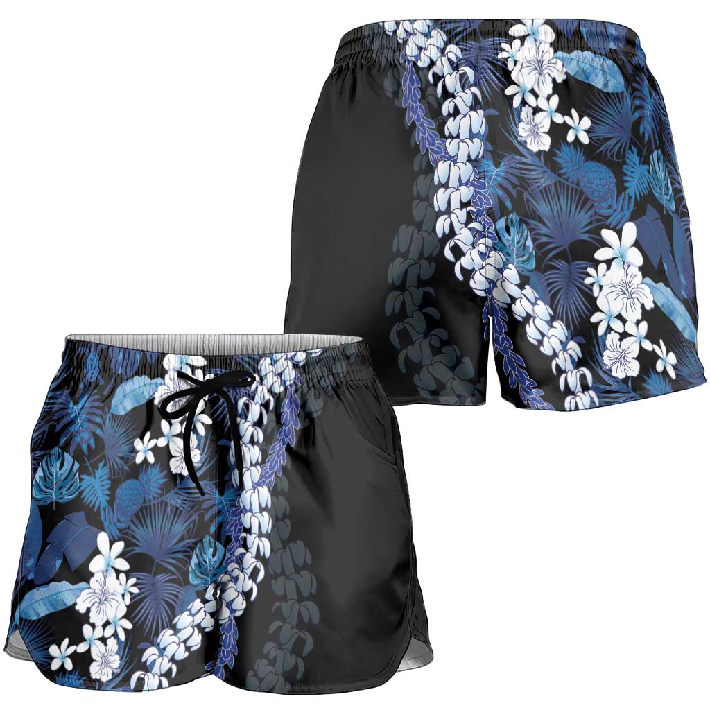 Polu Aloha Hawaii Lei Shorts for Women Tropical Flowers Elegant Vibe LT14 - Polynesian Pride