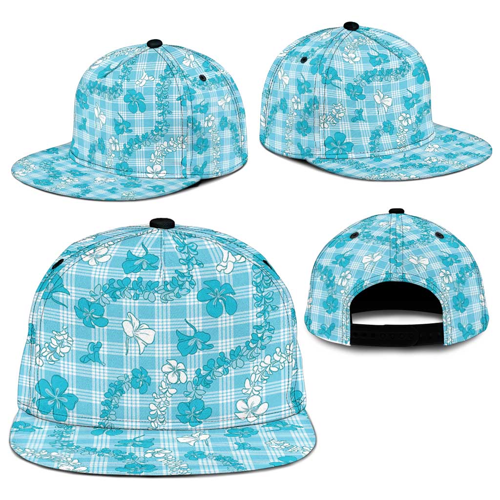 Polu Aloha Hawaii Snapback Cap Plumeria Lei With Palaka Motif - Polynesian Pride