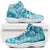 Polu Aloha Hawaii Sneakers J11 Plumeria Lei With Palaka Motif - Polynesian Pride