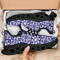 Polu Palaka Quilt Hawaii Clunky Sneakers Hawaiian Tropical Monstera Sea Turtle LT14 - Polynesian Pride
