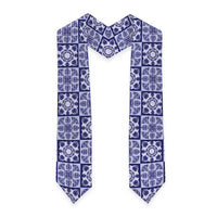 Polu Palaka Quilt Hawaii Graduation Stole Hawaiian Tropical Monstera Sea Turtle LT14 - Polynesian Pride