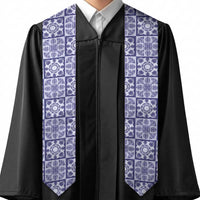 Polu Palaka Quilt Hawaii Graduation Stole Hawaiian Tropical Monstera Sea Turtle LT14 - Polynesian Pride