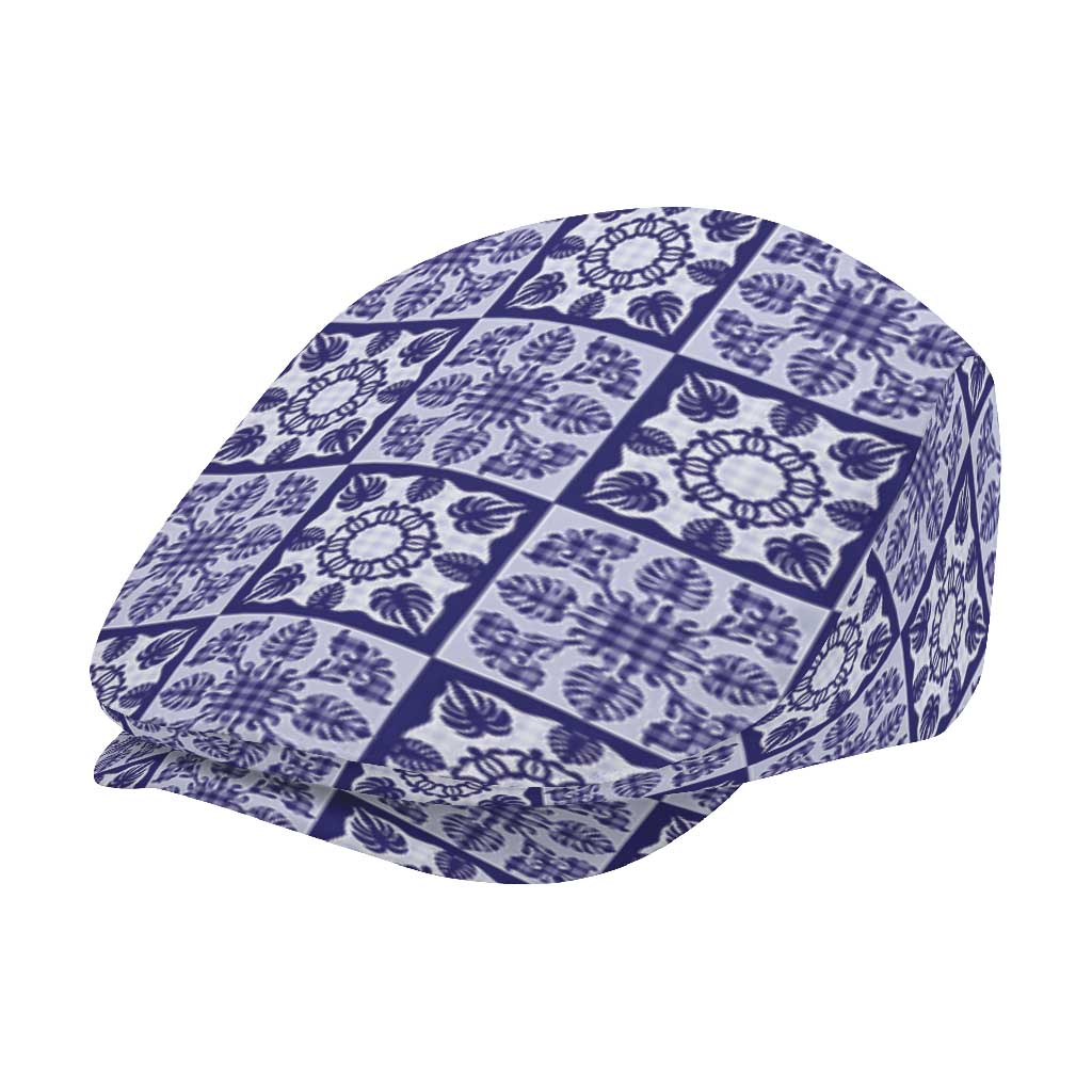 Polu Palaka Quilt Hawaii Jeff Hat Hawaiian Tropical Monstera Sea Turtle LT14 - Polynesian Pride