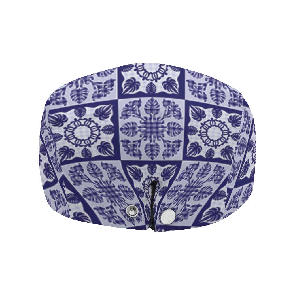 Polu Palaka Quilt Hawaii Jeff Hat Hawaiian Tropical Monstera Sea Turtle LT14 - Polynesian Pride