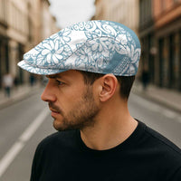 Polynesia Jeff Hat Polynesian Tropical Flowers Blue Pastel Vibes - Polynesian Pride