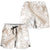 Polynesia Shorts for Women Polynesian Tropical Flowers Beige Pastel Vibes - Polynesian Pride