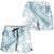 Polynesia Shorts for Women Polynesian Tropical Flowers Blue Pastel Vibes - Polynesian Pride