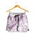 Polynesia Shorts for Women Polynesian Tropical Flowers Purple Pastel Vibes - Polynesian Pride