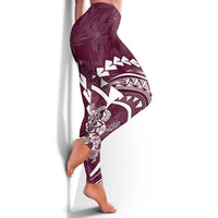 Polynesian Pride Leggings Turtle Hibiscus Luxury Style - Champagne - Polynesian Pride
