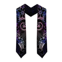 Polynesian Sunset Plumeria Graduation Stole Galaxy Polynesian Tattoo LT05 - Polynesian Pride