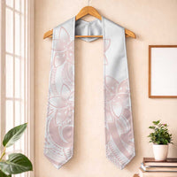 Polynesian Tribal Plumeria Lotu Tamaiti Graduation Stole Pastel Blush LT9 One Size Blush - Polynesian Pride