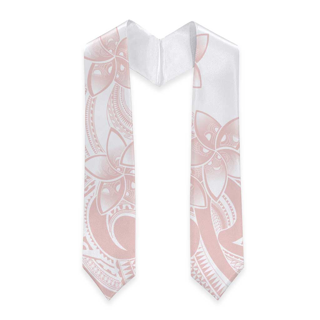 Polynesian Tribal Plumeria Lotu Tamaiti Graduation Stole Pastel Blush LT9 - Polynesian Pride
