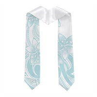 Polynesian Tribal Plumeria Lotu Tamaiti Graduation Stole Pastel Cyan LT9 - Polynesian Pride