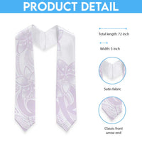 Polynesian Tribal Plumeria Lotu Tamaiti Graduation Stole Pastel Mauve LT9 - Polynesian Pride