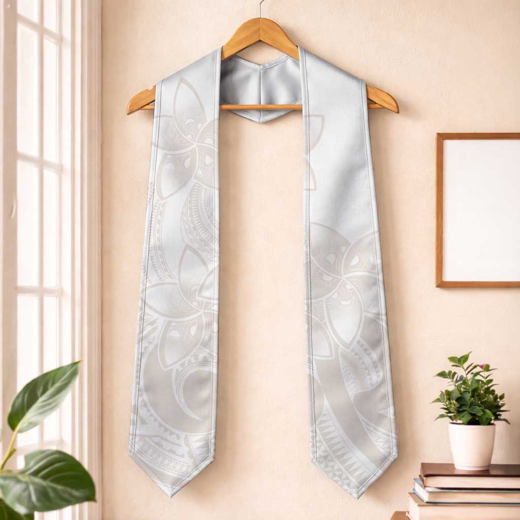 Polynesian Tribal Plumeria Lotu Tamaiti Graduation Stole Pastel Nude LT9 One Size Nude - Polynesian Pride