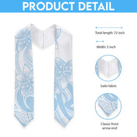Polynesian Tribal Plumeria Lotu Tamaiti Graduation Stole Pastel Sky Blue LT9 - Polynesian Pride