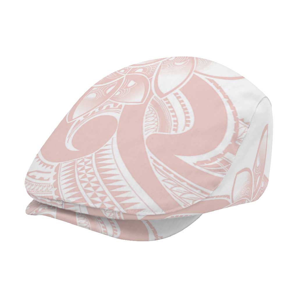 Polynesian Tribal Plumeria Lotu Tamaiti Jeff Hat Pastel Blush - Polynesian Pride