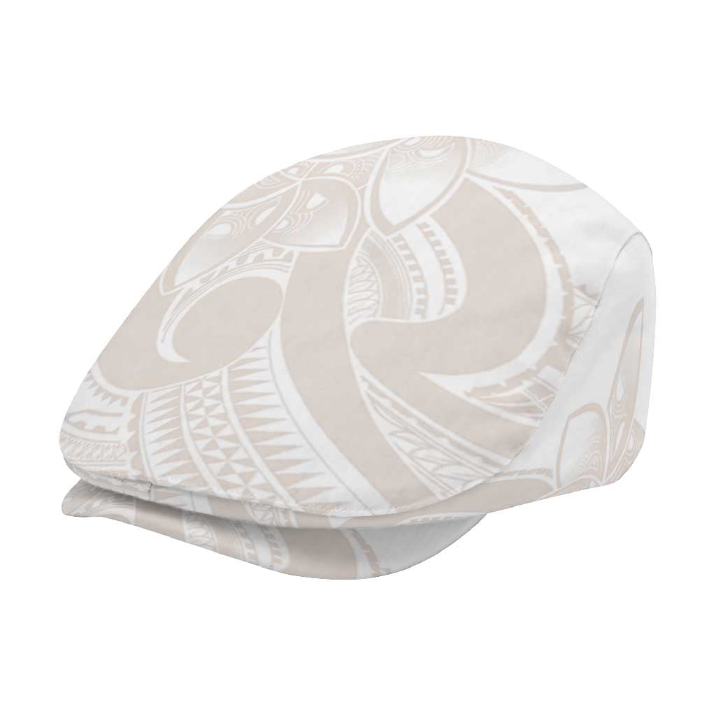 Polynesian Tribal Plumeria Lotu Tamaiti Jeff Hat Pastel Nude - Polynesian Pride