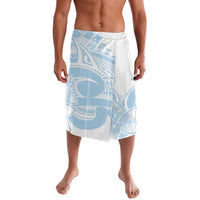 Polynesian Tribal Plumeria Lotu Tamaiti Lavalava Pastel Sky Blue - Polynesian Pride