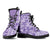 Poni Aloha Hawaii Leather Boots Plumeria Lei With Palaka Motif - Polynesian Pride