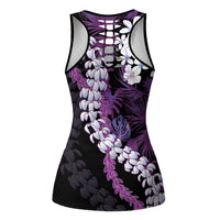 Poni Aloha Hawaii Lei Hollow Tank Top Tropical Flowers Elegant Vibe LT14 - Polynesian Pride