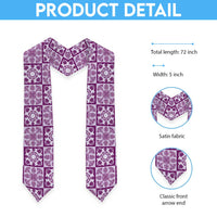 Poni Palaka Quilt Hawaii Graduation Stole Hawaiian Tropical Monstera Sea Turtle LT14 - Polynesian Pride