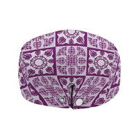 Poni Palaka Quilt Hawaii Jeff Hat Hawaiian Tropical Monstera Sea Turtle LT14 - Polynesian Pride