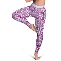 Poni Palaka Quilt Hawaii Leggings Hawaiian Tropical Monstera Sea Turtle LT14 - Polynesian Pride