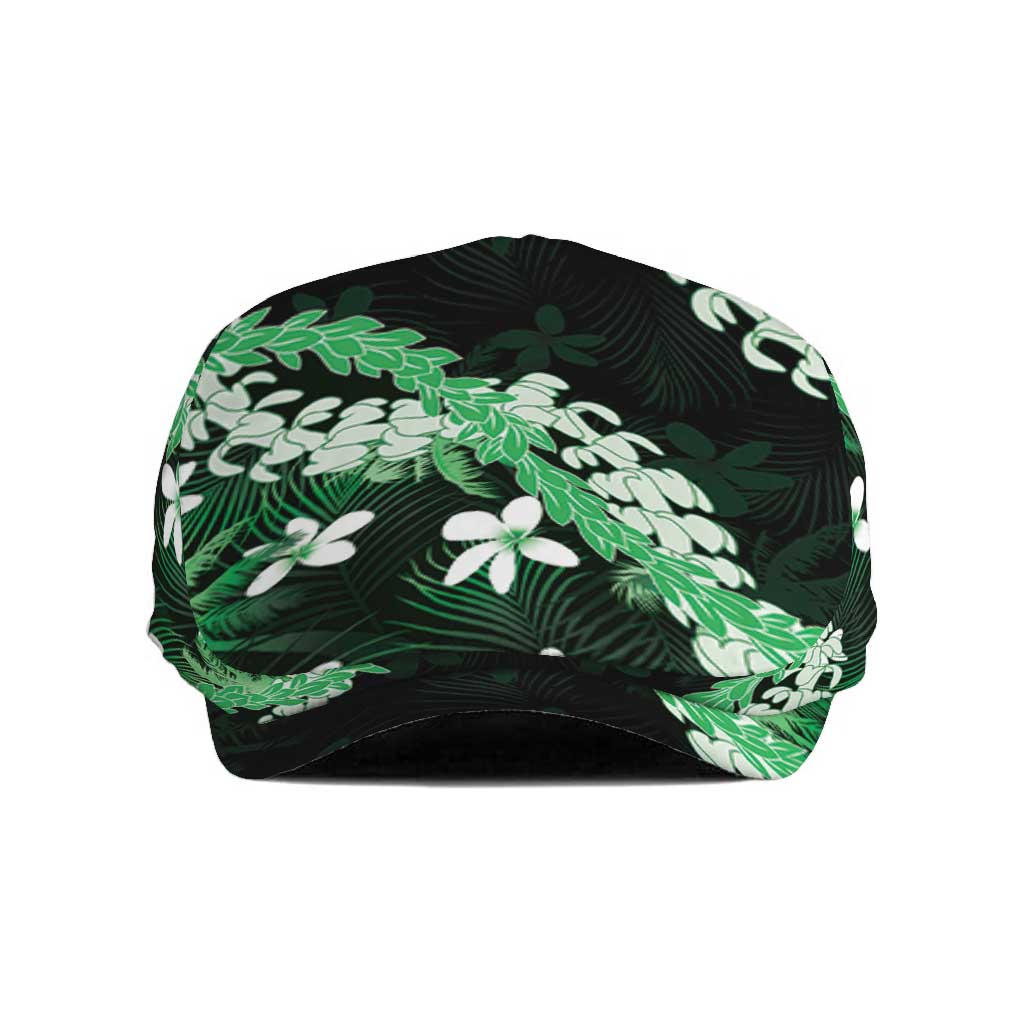 Puakenikeni Maile Lei Jeff Hat Frangipani Green Tropical Leaves LT01 Green - Polynesian Pride