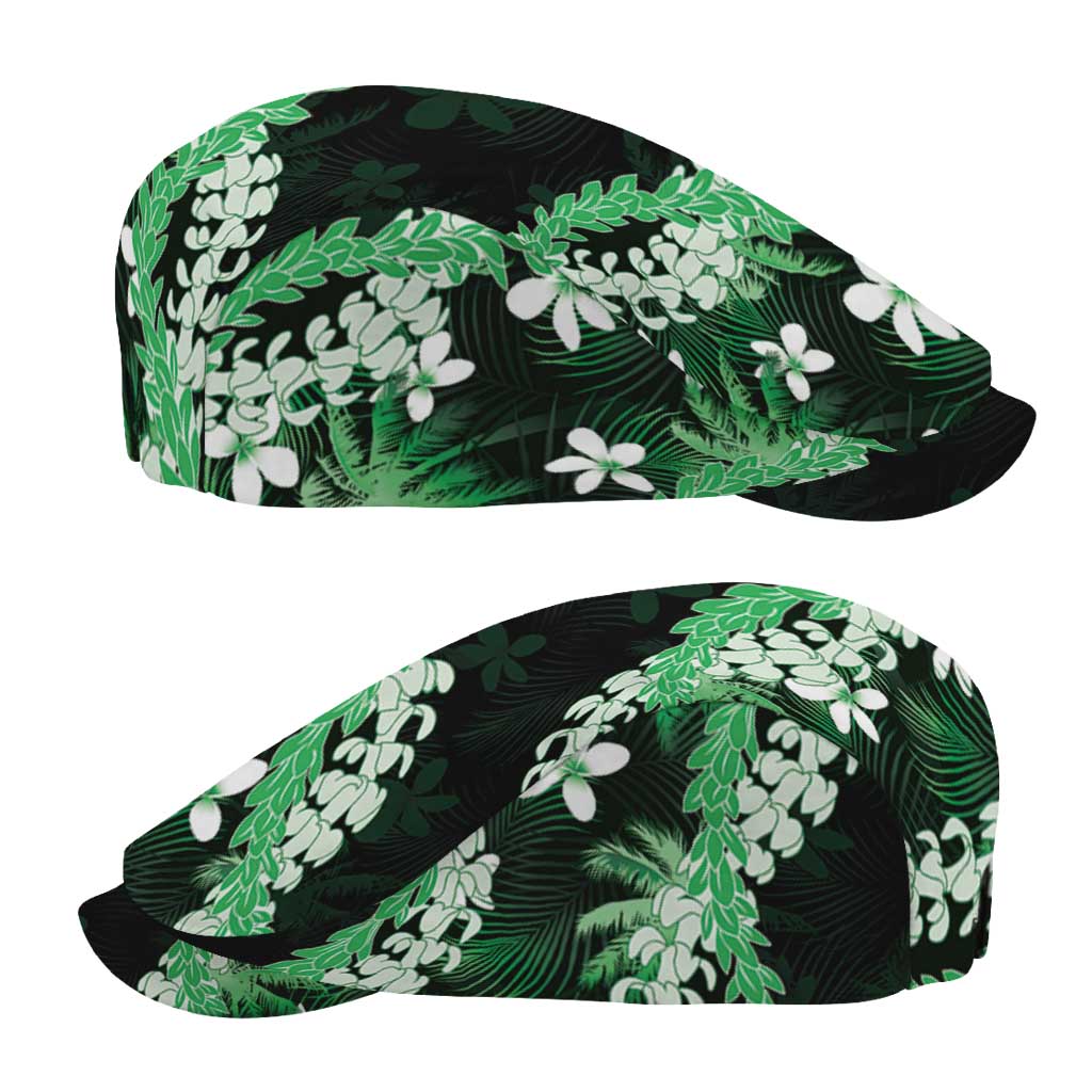 Puakenikeni Maile Lei Jeff Hat Frangipani Green Tropical Leaves LT01 - Polynesian Pride