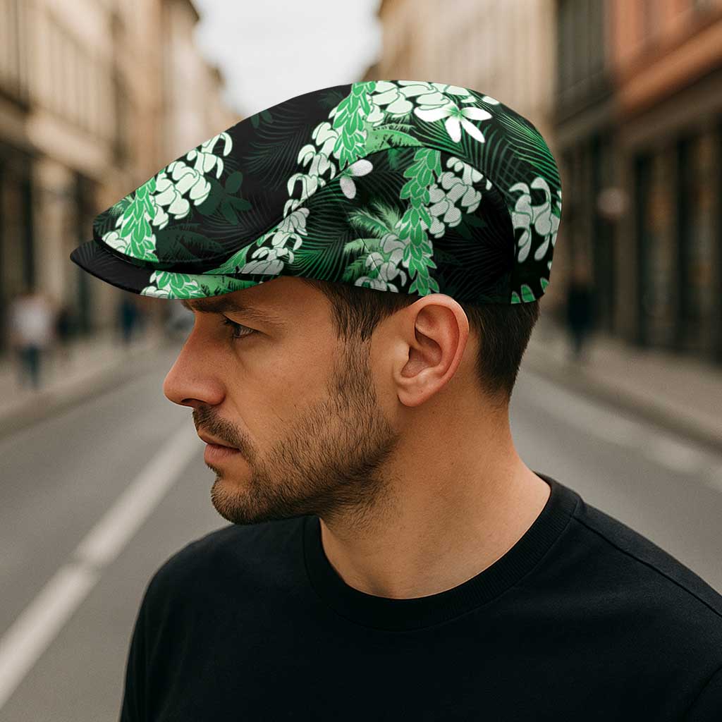 Puakenikeni Maile Lei Jeff Hat Frangipani Green Tropical Leaves LT01 - Polynesian Pride