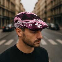 Puakenikeni Maile Lei Jeff Hat Frangipani Pink Tropical Leaves LT01 - Polynesian Pride