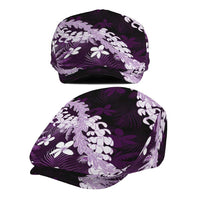 Puakenikeni Maile Lei Jeff Hat Frangipani Purple Tropical Leaves LT01 - Polynesian Pride