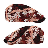 Puakenikeni Maile Lei Jeff Hat Frangipani Red Tropical Leaves LT01 - Polynesian Pride
