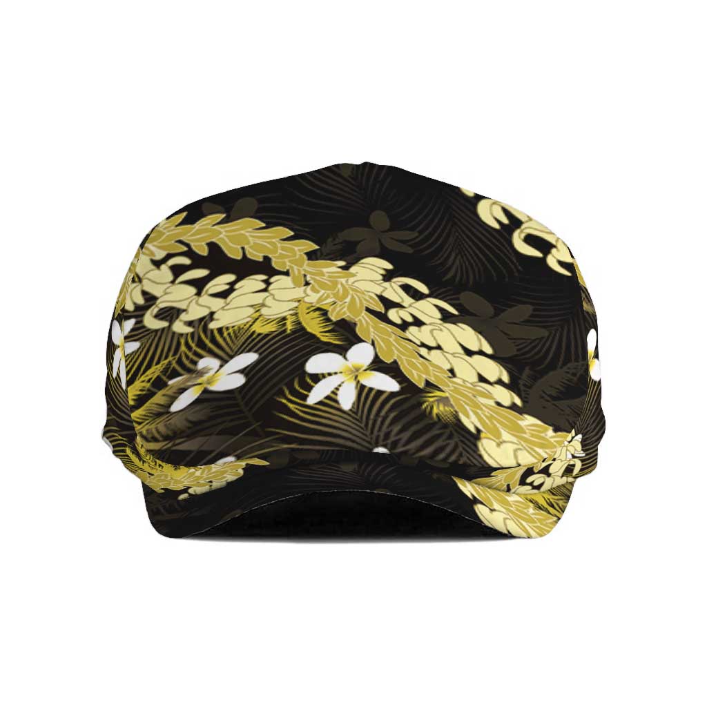Puakenikeni Maile Lei Jeff Hat Frangipani Yellow Tropical Leaves LT01 Yellow - Polynesian Pride